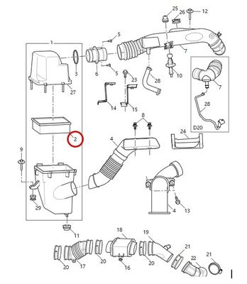 MAXUS G10/G20/D20 c00111578 オートカー用エアフィルター