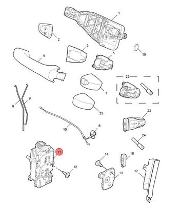 左側前車ドアロックアクチュエータ オートロック MG6/Roewe550 10013911 OE NO. Superior
