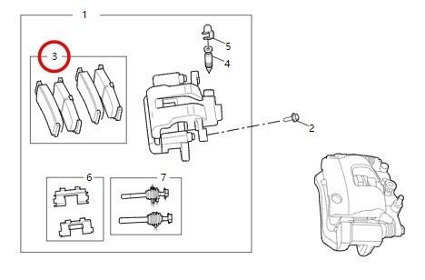 車両用部品 装備品 V90/EV90用ブレーキパッド パワーブレーキ c00212546 8x9x6.6cm