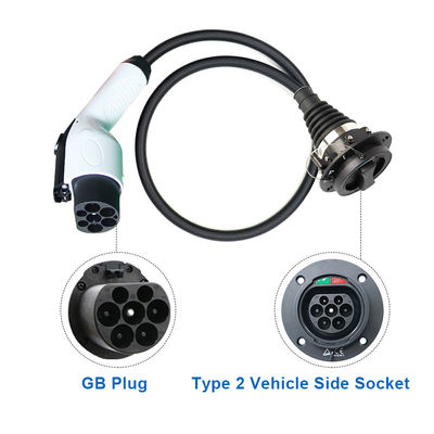 90% EV Type1 Type2 GB/T アダプター 32A 1Phase 3 Phase Schuko 電動自動車充電用