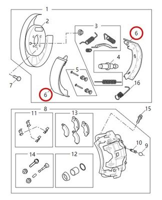 自動車部品 A80/RV80B/V80用のハンドブレーキパッド OEM NO.C00013527