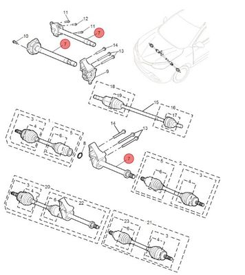 前輪の方向軸柱 Mg Gs 10108295 オートカーパーツ